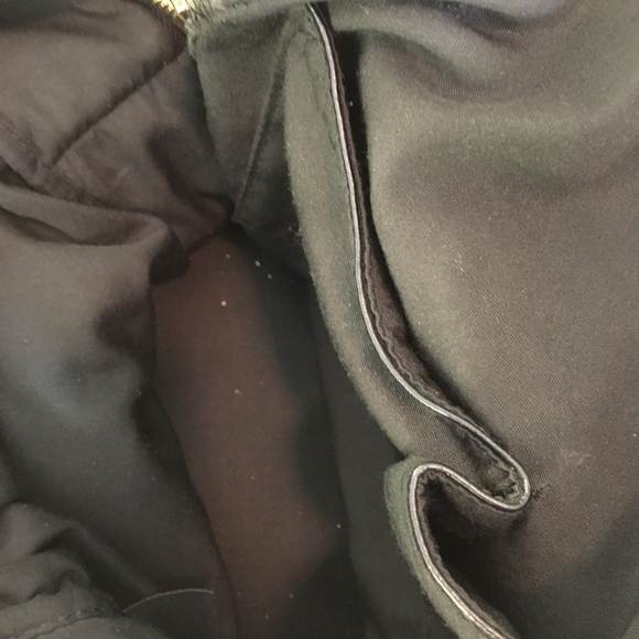 SOLD - Bebe Black Velour & Gold Stud Backpack - Picture 8 of 8